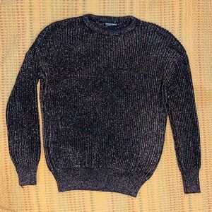American Apparel black glitter sweater